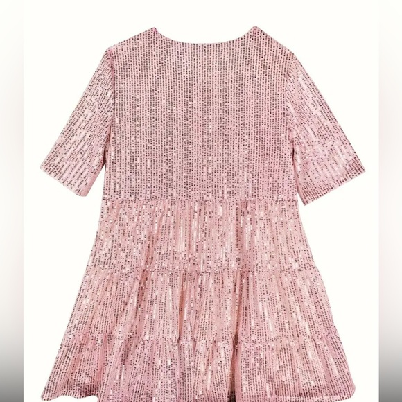 New Woman’s Size 2X (16) Pink Sequin Dress - Picture 4 of 16